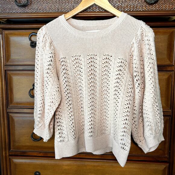 Part Two Knitted Pullover Soft Pink Ennypw Wool Blend Sweater Top Size S - Picture 6 of 13